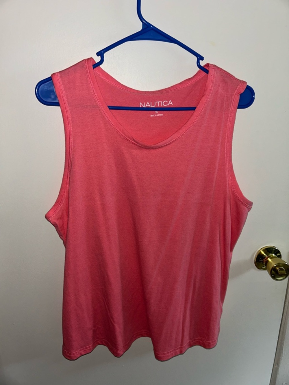 Nautica - Salmon Pink Tank Top - XL